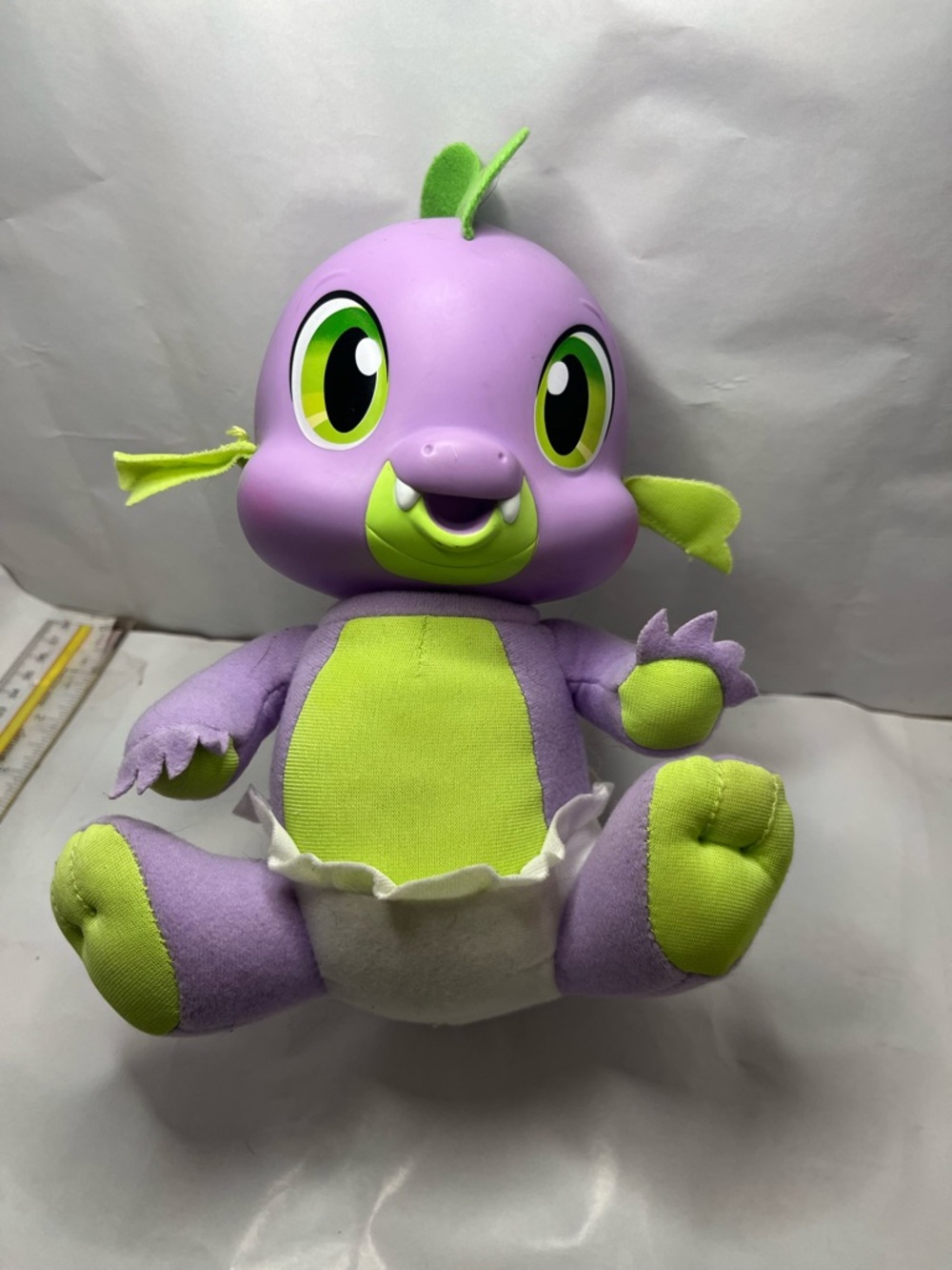 Talking Baby Spike MLP My Little Pony plush hard shell head